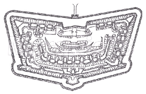 plan du fort de Chatillon